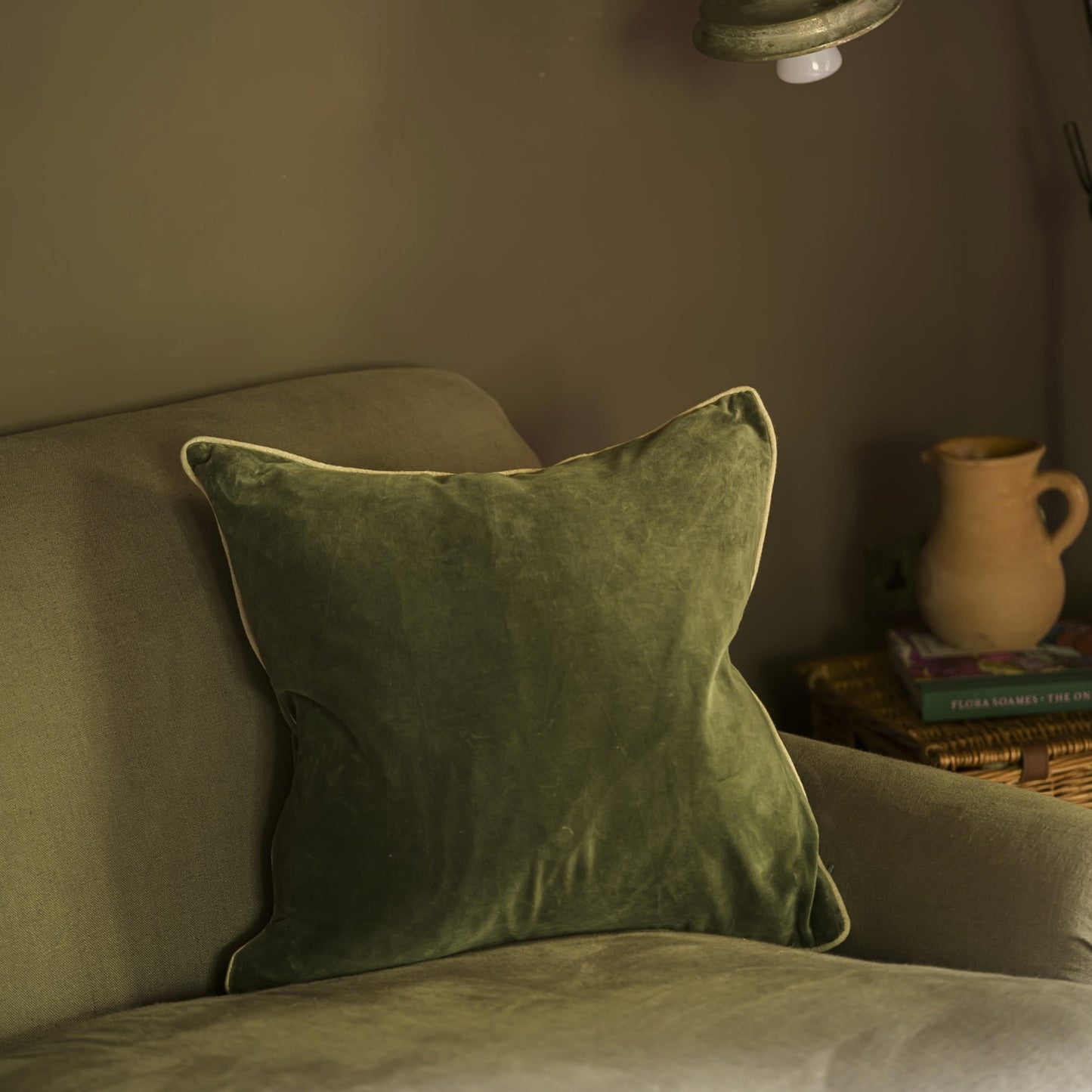 Cushions Cushion - Velvet, Moss Green 50x50cm 26561