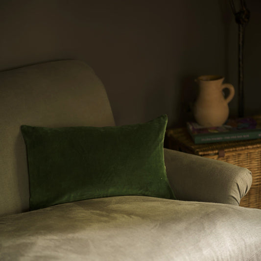 Cushions Cushion - Velvet, Parrot Green 30x50cm 24825