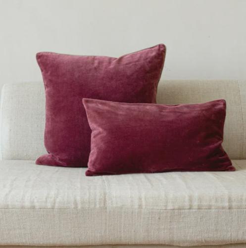 Cushions Cushion - Velvet, Pomegranate