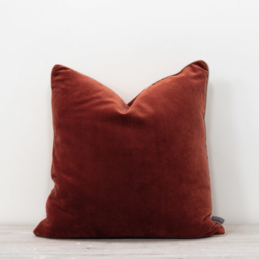 Cushions Cushion - Velvet, Rust 50x50cm 23452
