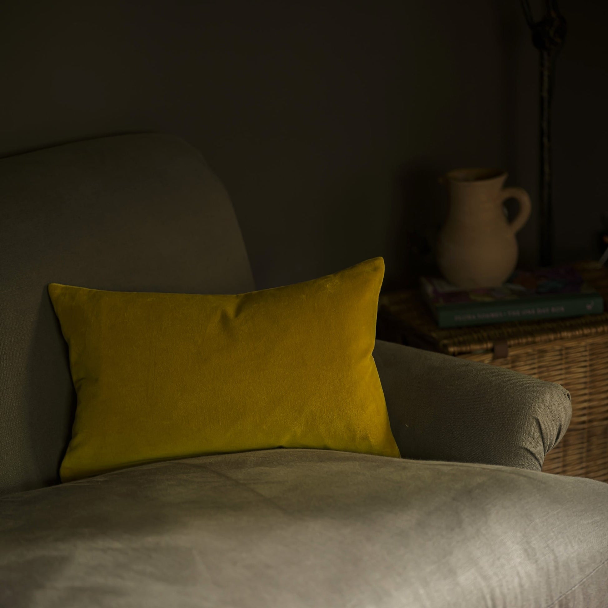 Cushions Cushion - Velvet, Turmeric 30x50cm 24368