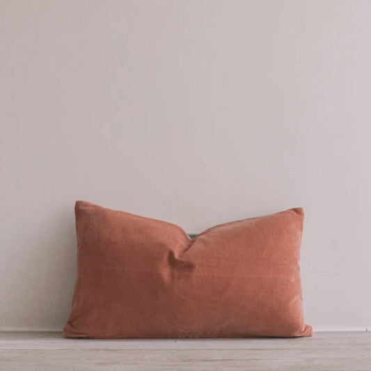 Cushions Cushion - Velvet, Washed Coral