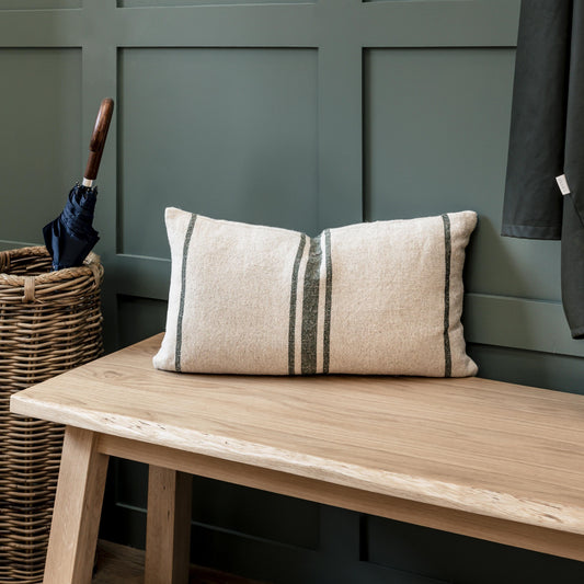 Cushions Cushion - Windrush Stripe/ Forest Green 25091