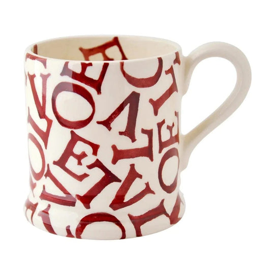 Mugs EB L.O.V.E. Polka Red ½pt Mug 24534