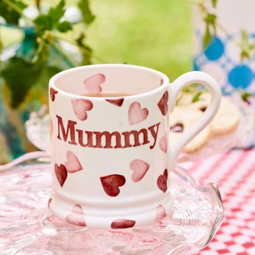 Mugs EB Pink Hearts Mummy ½pt Mug 24555