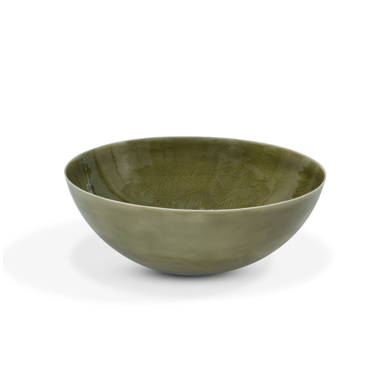 Bowls Enamel Serving Bowl - Alvescot - Moss Green 24478