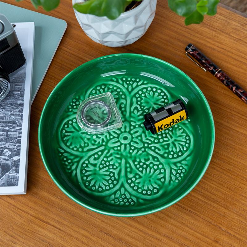 Kitchenalia Enamel Small Dish - 17.5cm Emerald 27286