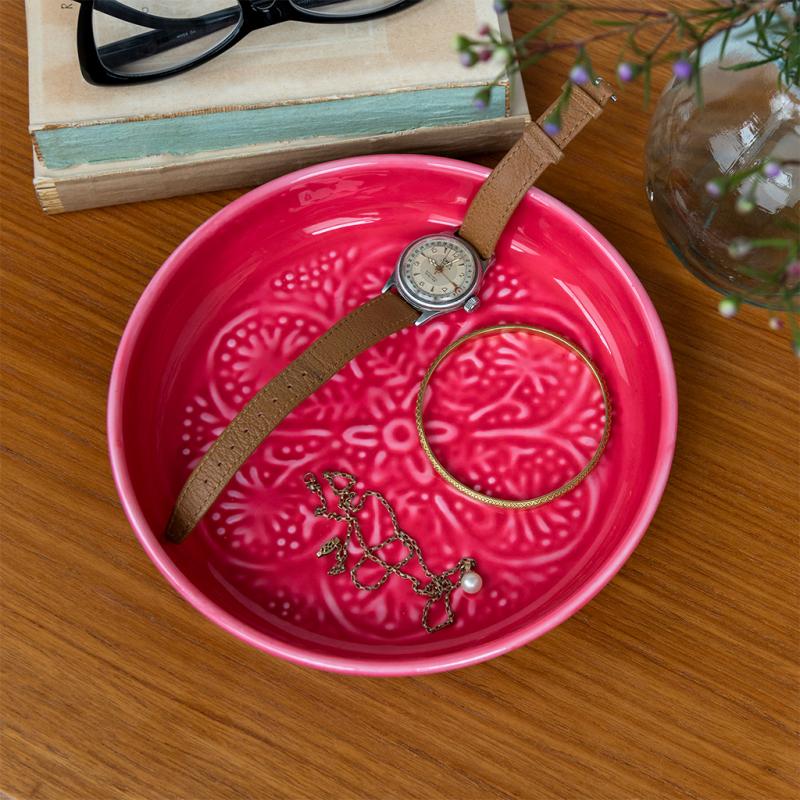 Kitchenalia Enamel Small Dish - 17.5cm Flamingo 27285
