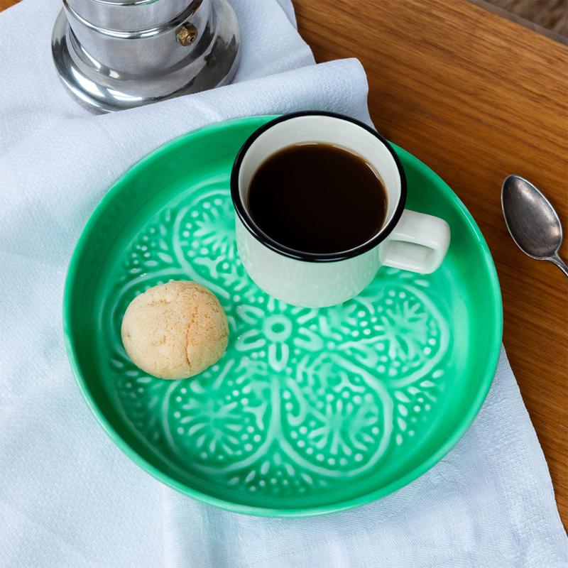 Kitchenalia Enamel Small Dish - 17.5cm Jade 27289