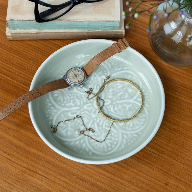 Kitchenalia Enamel Small Dish - 17.5cm Pistachio 27291