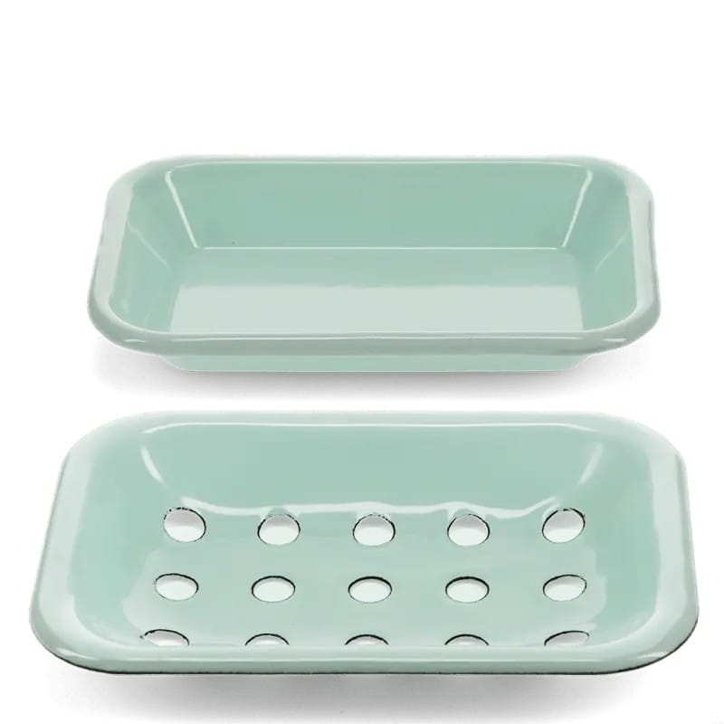 Soaps & Soap Dishes Enamel Soap Dish - Two Part Green 25116