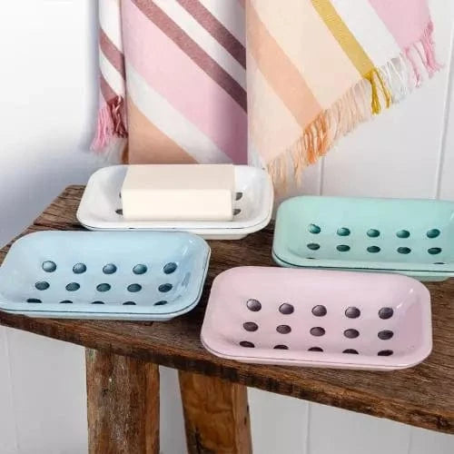 Soaps & Soap Dishes Enamel Soap Dish - Two Part