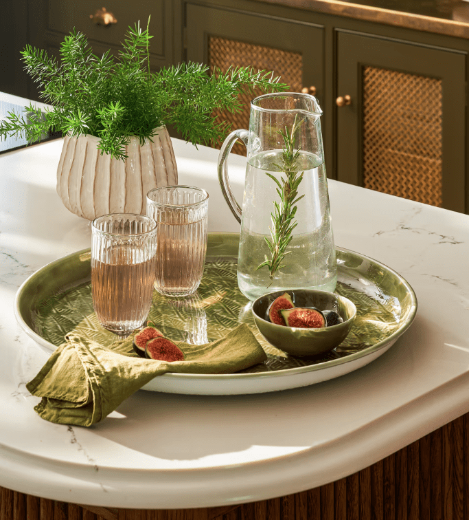 Kitchenalia Enamel Tray - Alvescot - Moss Green 24479