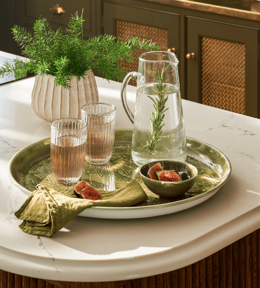 Kitchenalia Enamel Tray - Alvescot - Moss Green 24479