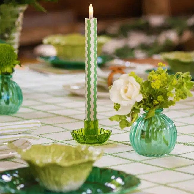 LED Candles Fabric Wrapped LED Candles - Pack of Two