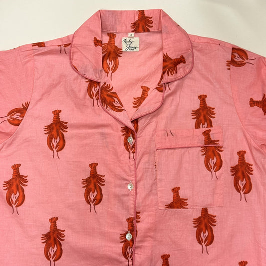 Pyjamas Fine Cotton PJ's - Lobsters on Blush