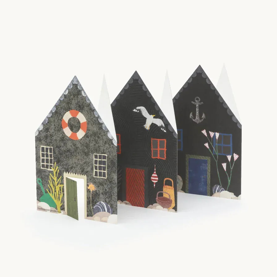 Greetings Cards & Stationery Fisherman's Hut Concertina Card 27676
