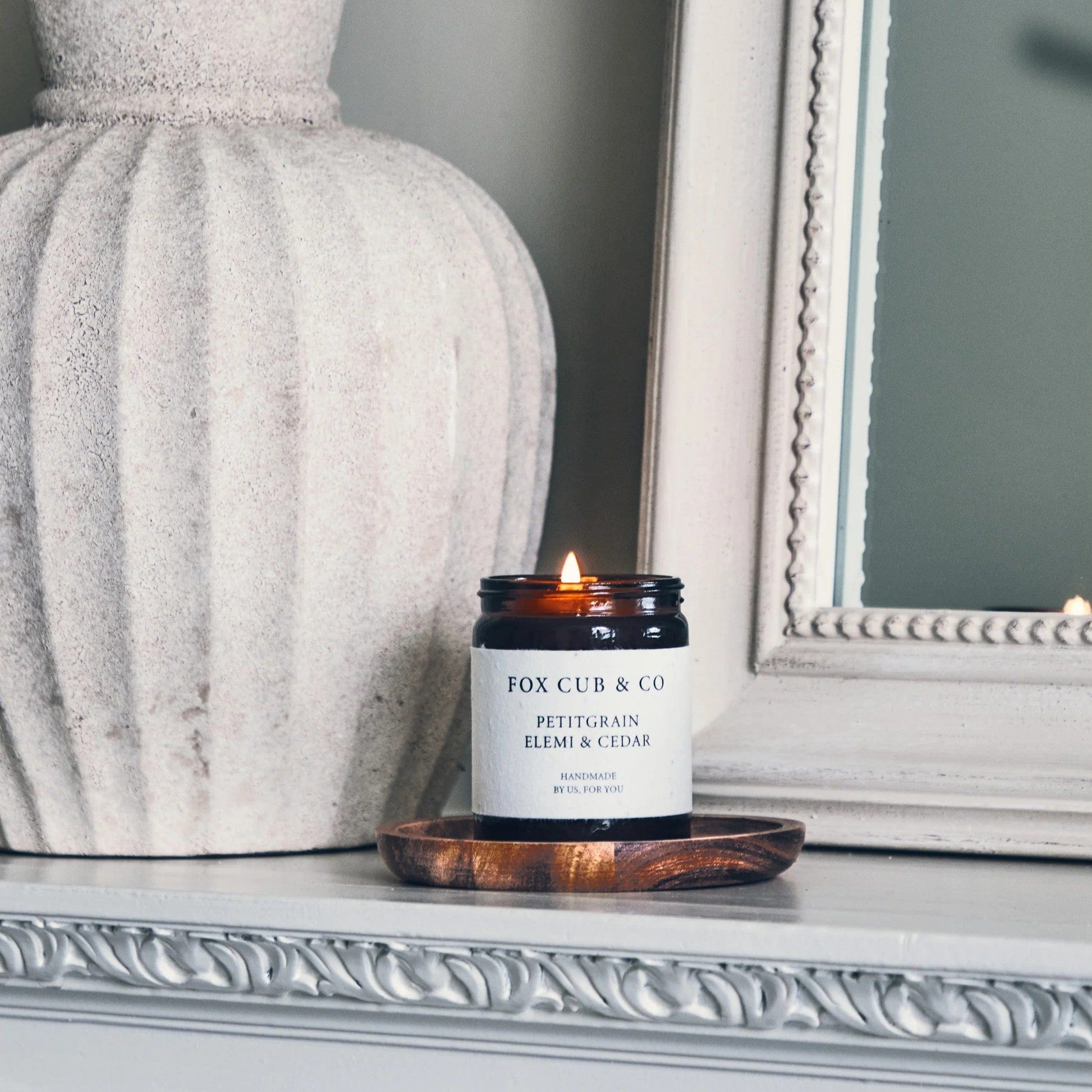 Other Candles Fox Cub & Co. Soy Candle Jar Petitgrain, Elemi & Cedar 27408