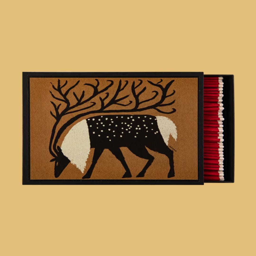 Matches in Pots Giant Matchbox - Reindeer 29031