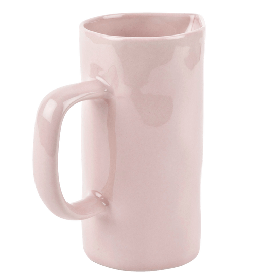 Kitchenalia Hand Painted Stoneware Jug Pale Pink / small 21669