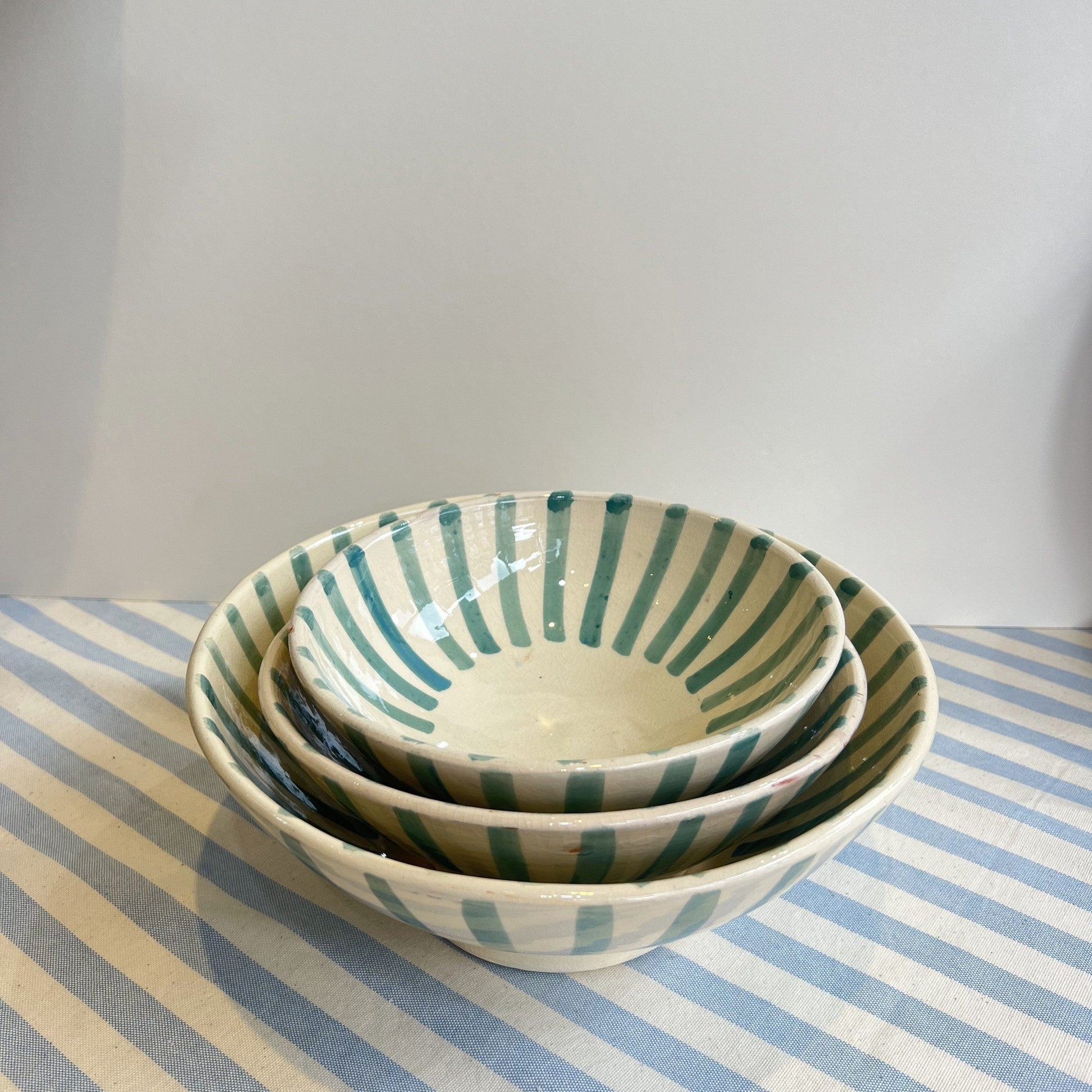 Bowls Handmade Striped Bowls