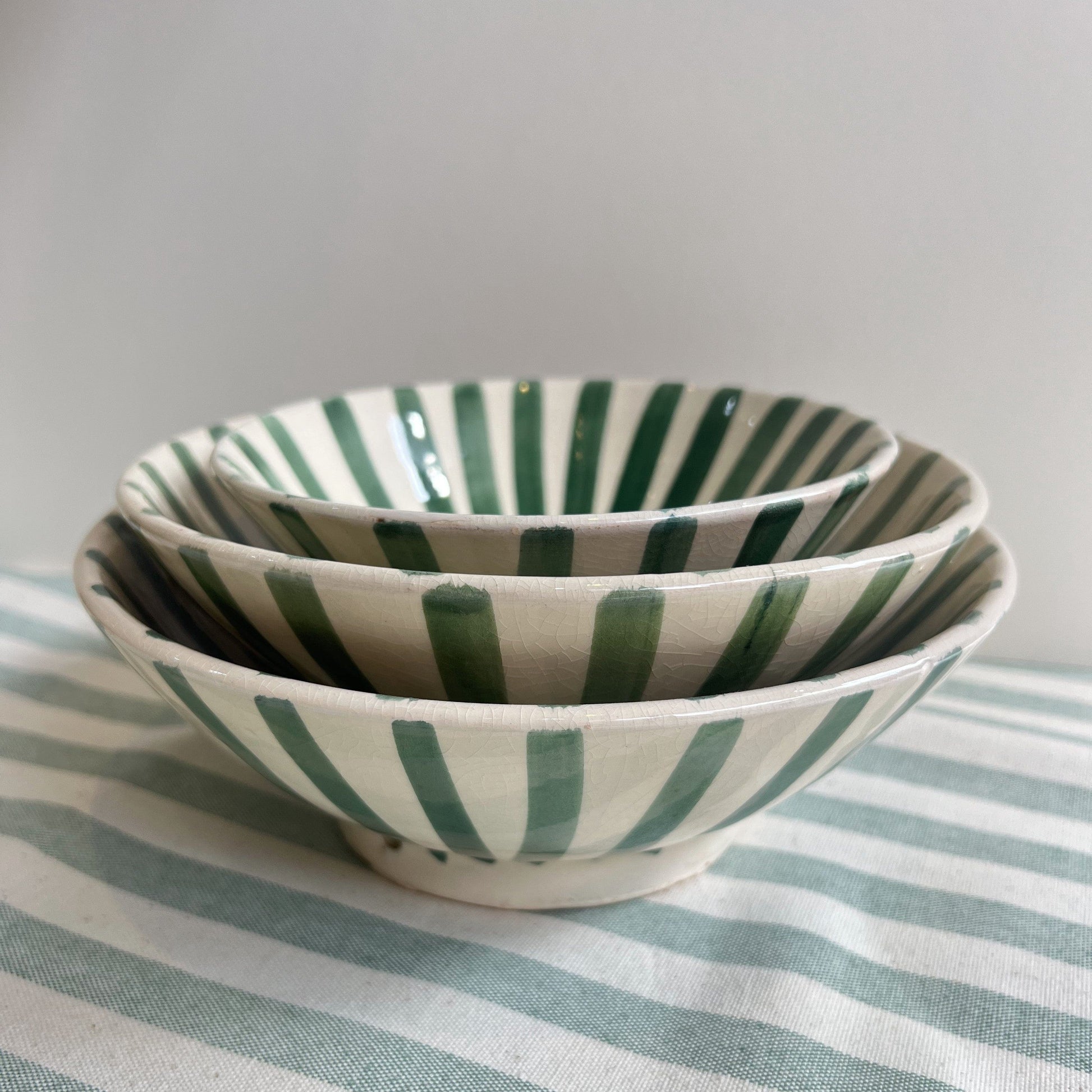 Bowls Handmade Striped Bowls
