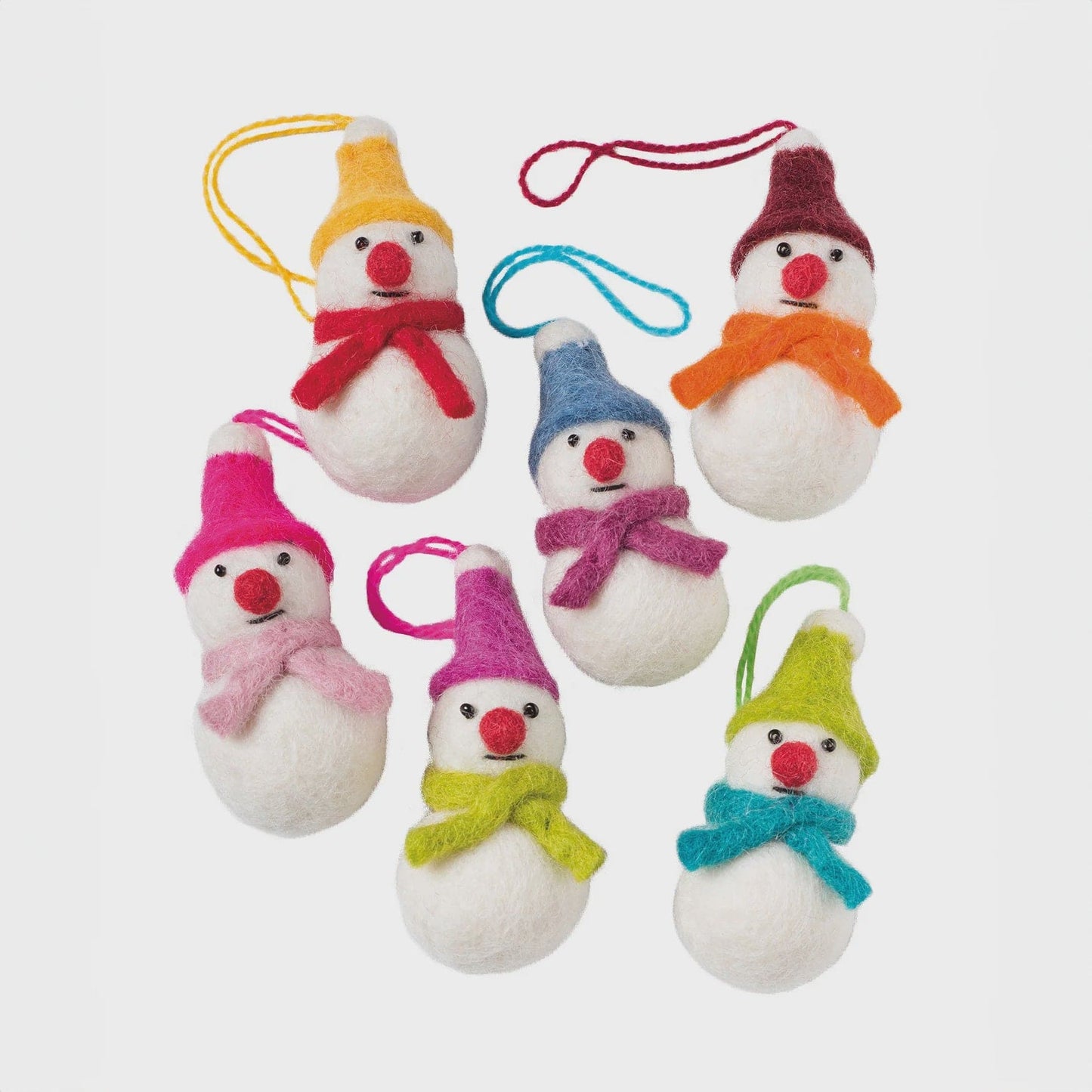 Xmas Hanging Snowmen - Boxed Set of 6 23558