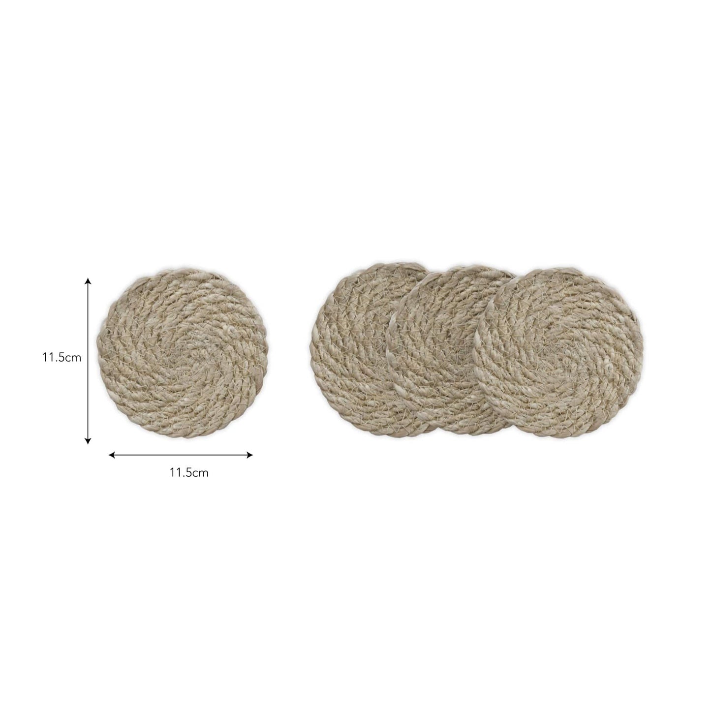 Kitchenalia Heyford Jute Coasters/ Natural - Set of 4 27662