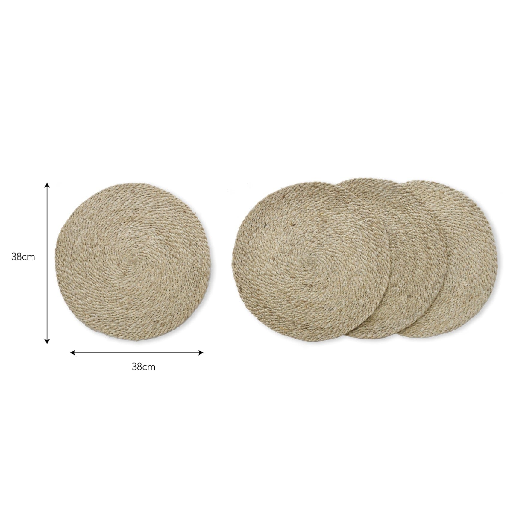 Kitchenalia Heyford Jute Placemats/ Natural - Set of 4 27663