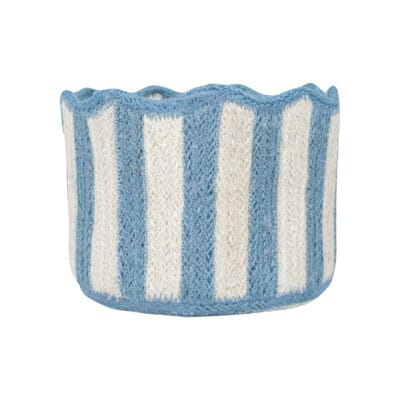 Other Baskets & Hampers Jute Tulip Basket Light Blue 26033