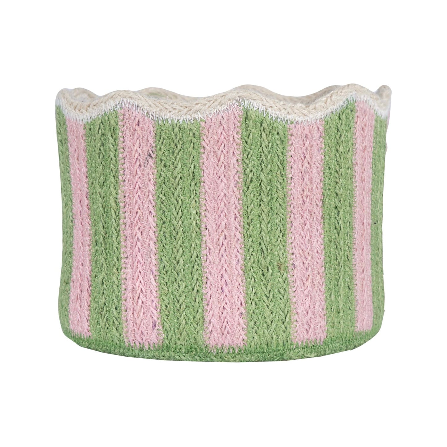 Other Baskets & Hampers Jute Tulip Basket Pink/Lime 26542