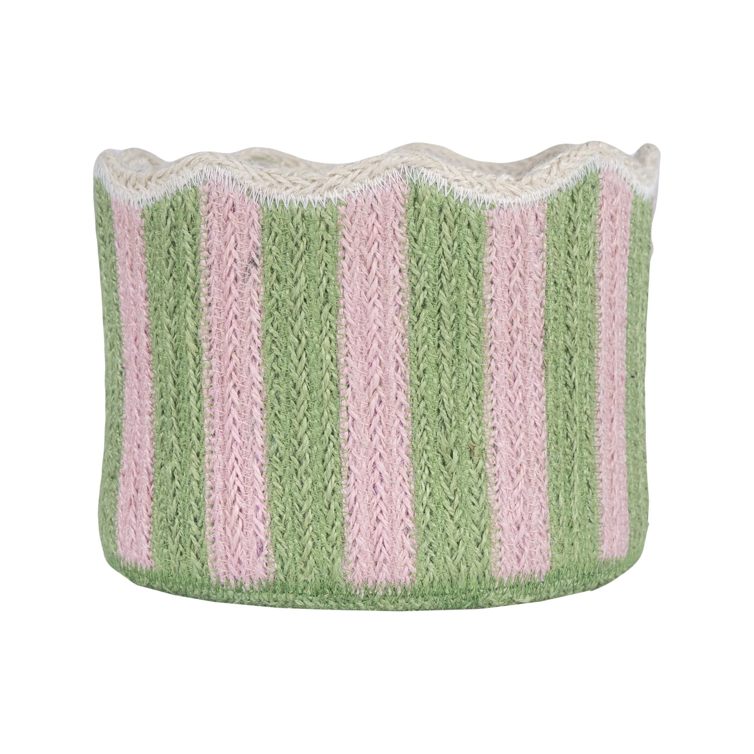 Other Baskets & Hampers Jute Tulip Basket Pink/Lime 26542