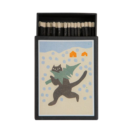 Matches in Pots Keepsake Matchbox - Christmas Tree Cat 29010