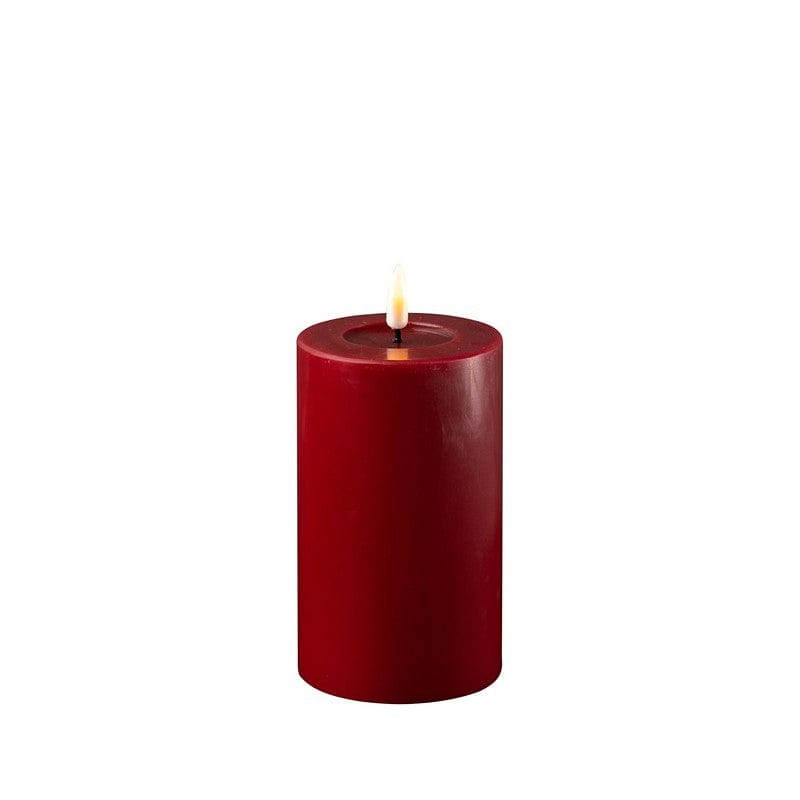 Others LED Pillar Candle D: 7.5 cm x 12.5 cm Bordeaux 23417