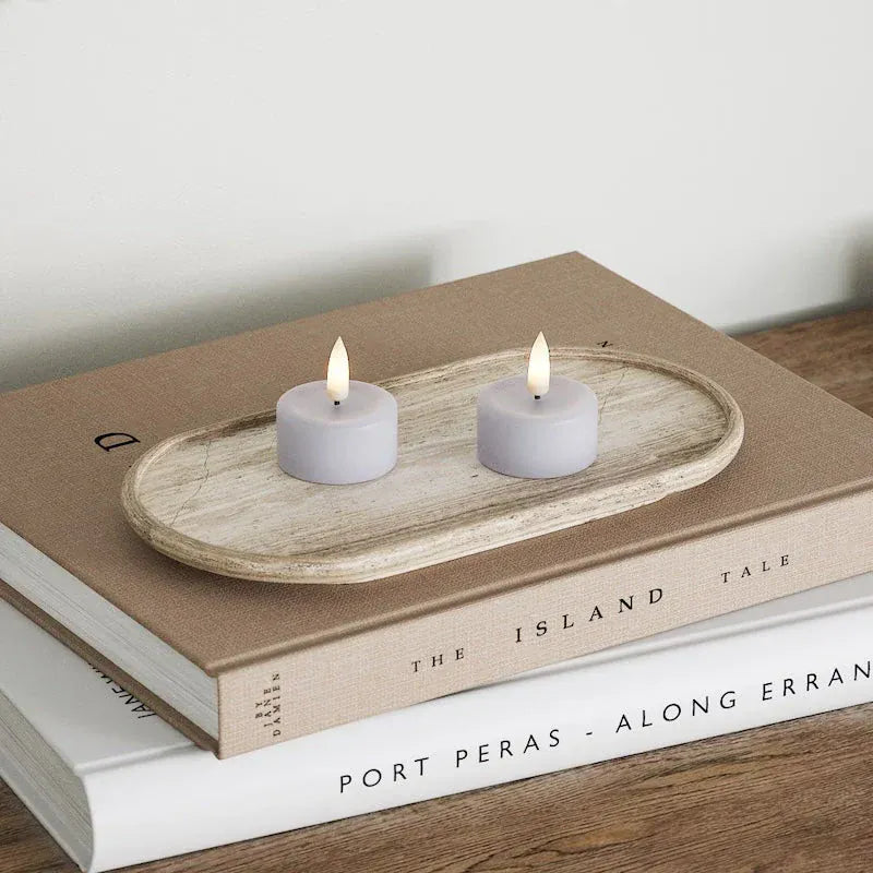LED Candles LED Tealight Candle - Pack of Two Dusty Blue 27595
