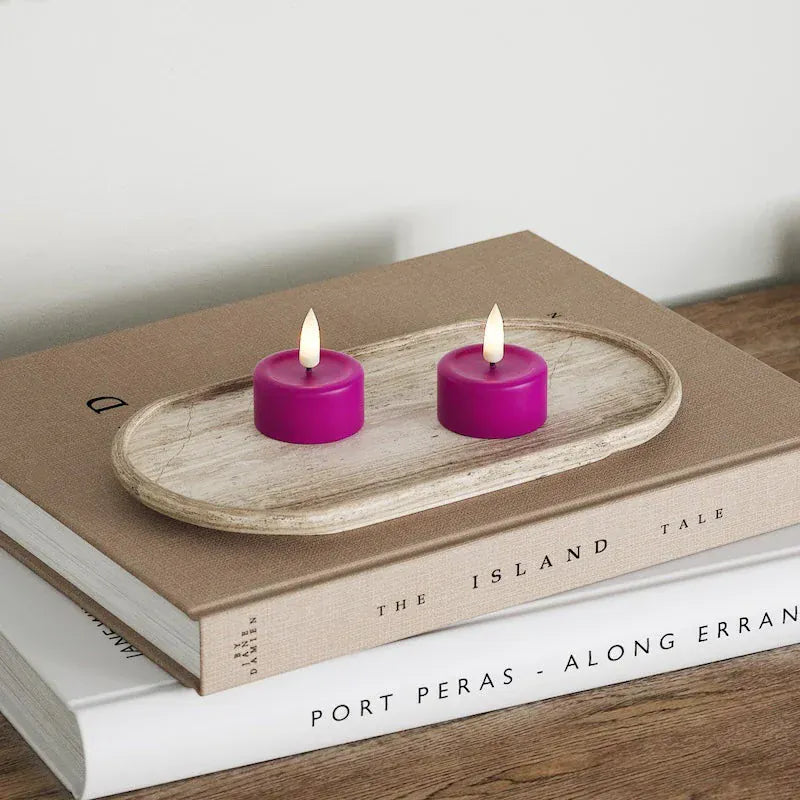 LED Candles LED Tealight Candle - Pack of Two Violet 27597