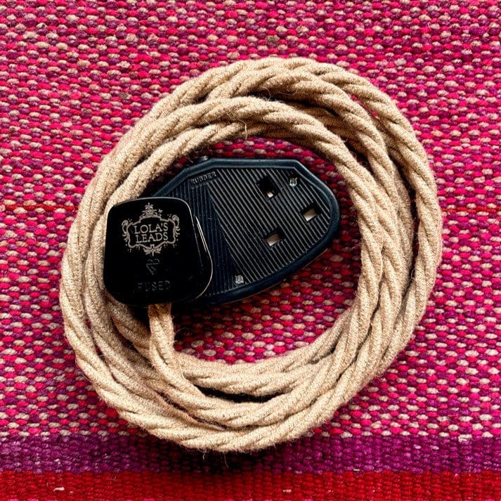 Misc Lola's Leads Fabric Extension Cable 2m / Jute 27251
