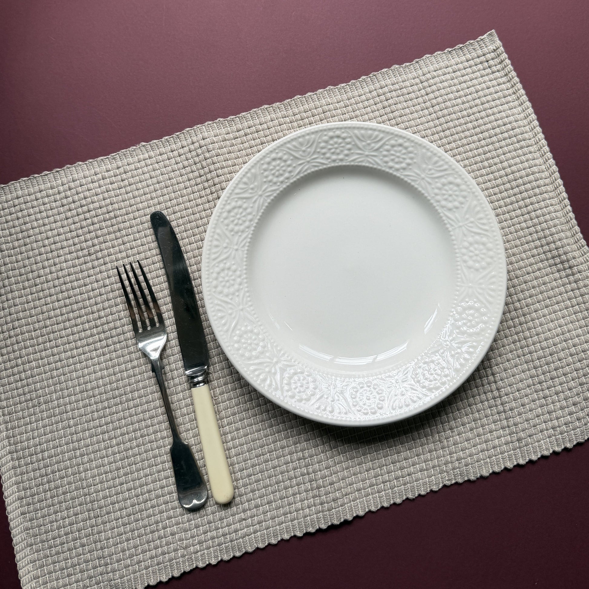 Placemats Luxury Woven Placemat Taupe 27429