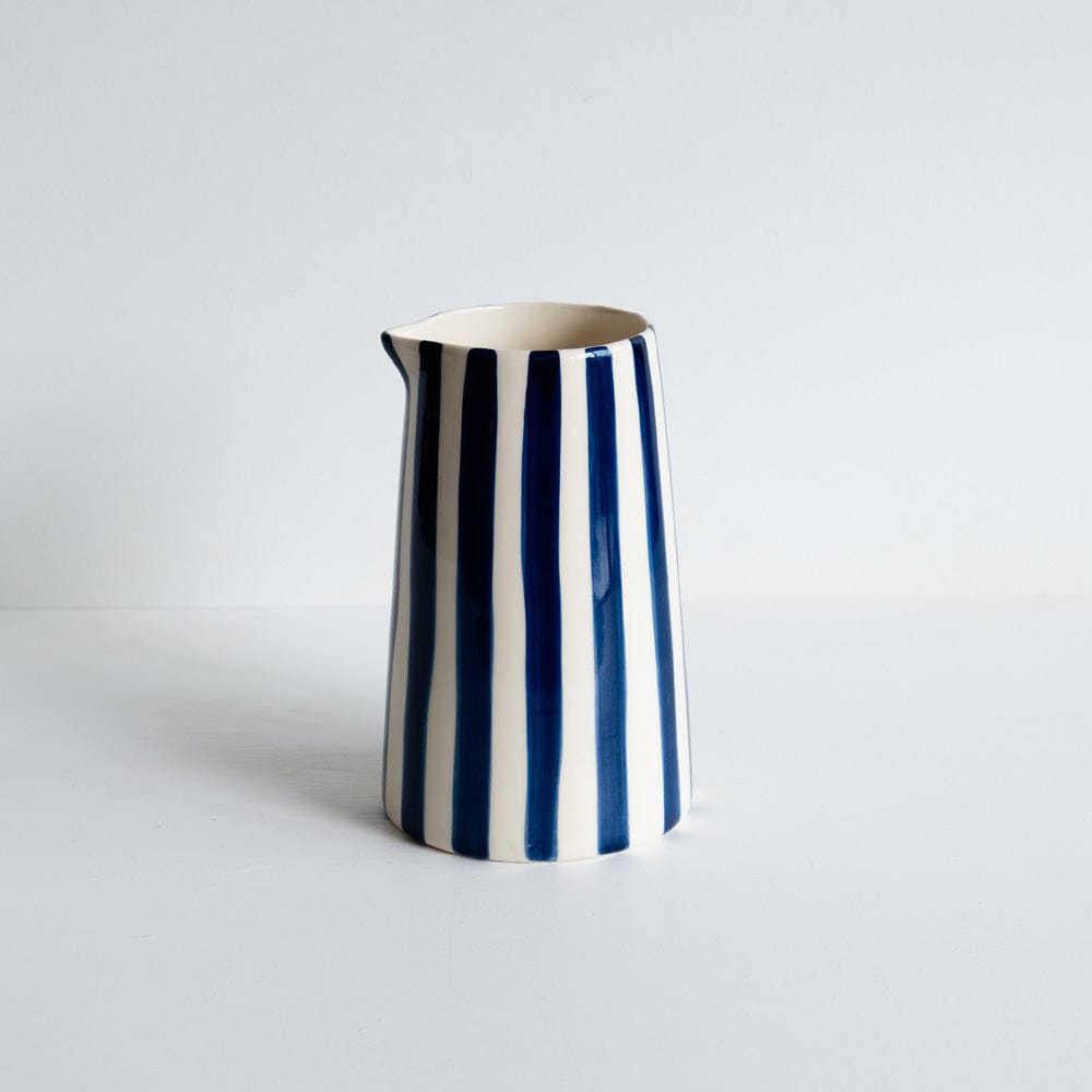 Chinaware Musango Large Jug Candy Stripe / Blue 20739