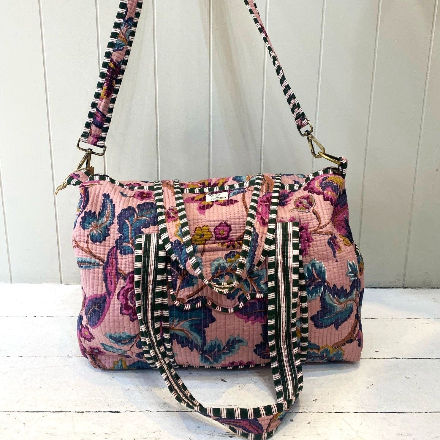 Overnighter Bags Overnighter -Plum Botanical 25017