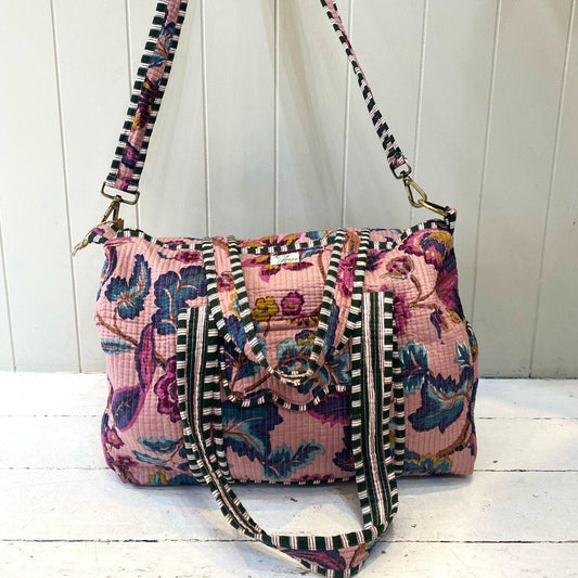 Overnighter Bags Overnighter -Plum Botanical 25017