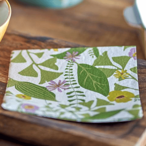 Paper Paper Napkins - Camelie Green 28178