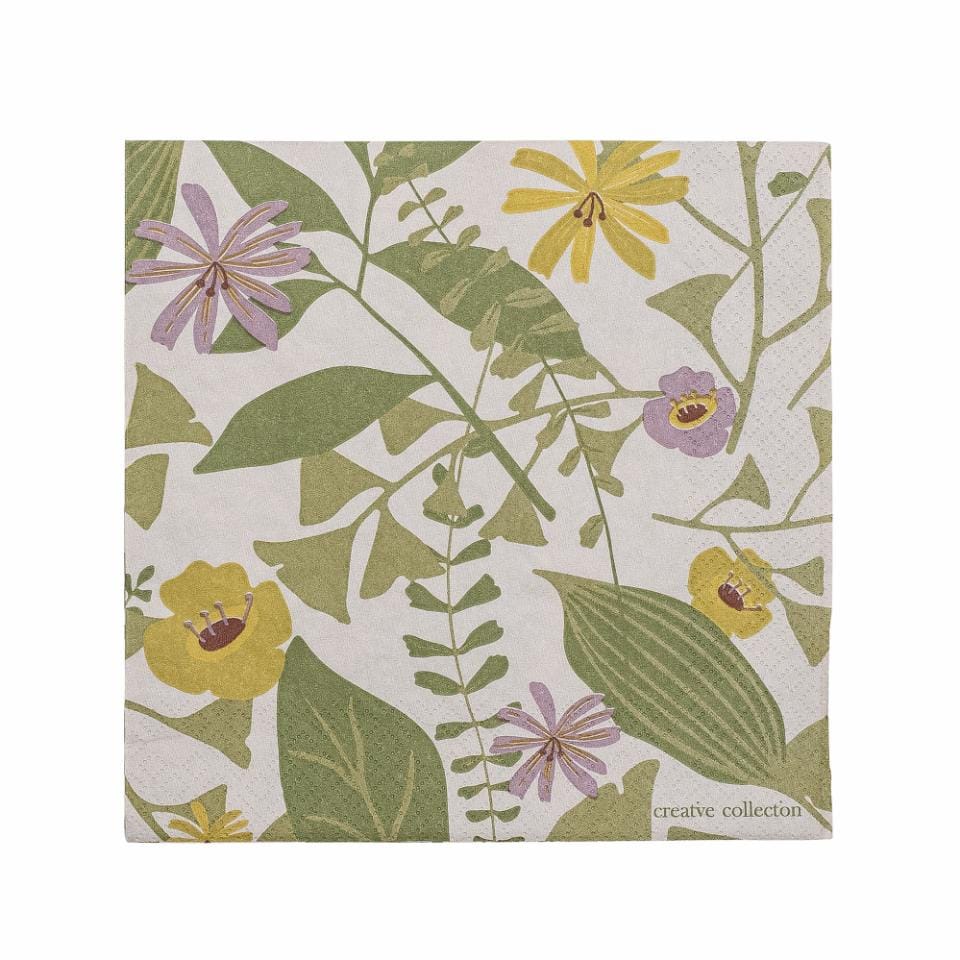 Paper Paper Napkins - Camelie Green 28178