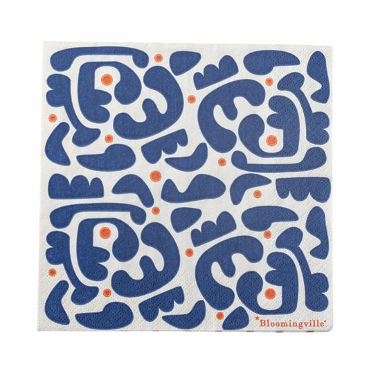 Misc Paper Napkins - Eviaya Blue 24679