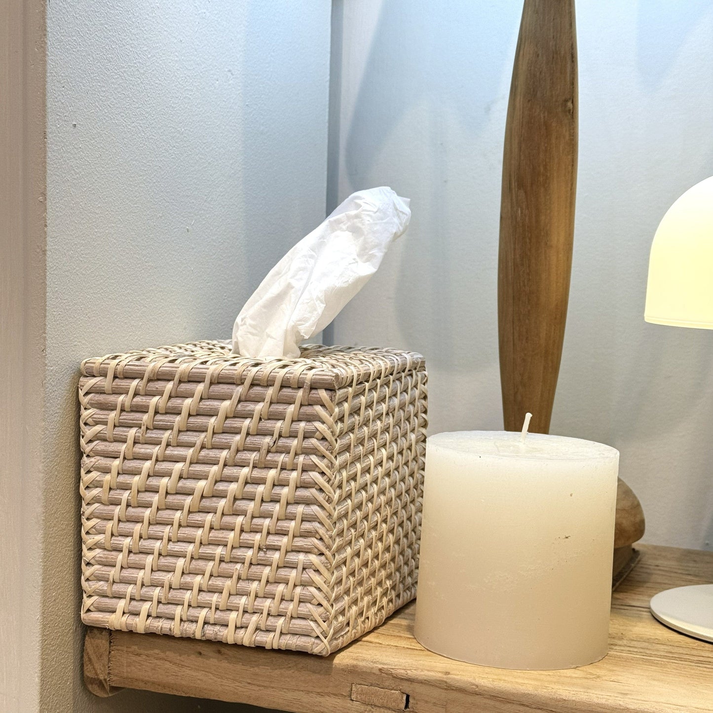 Misc Rattan Square Tissue Box 27537