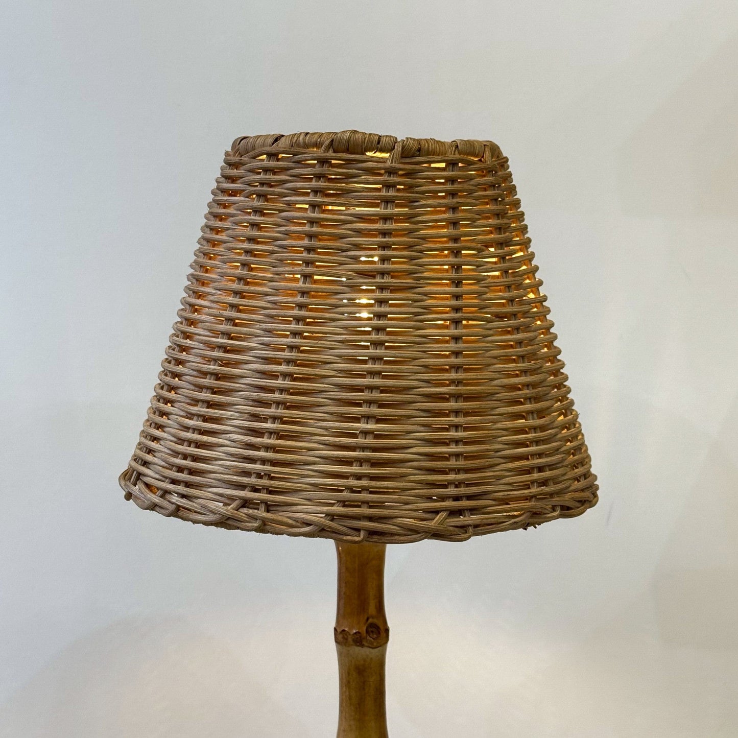 Rechargeable Lamps Rechargeable Bamboo & Rattan Table Lamp 26869