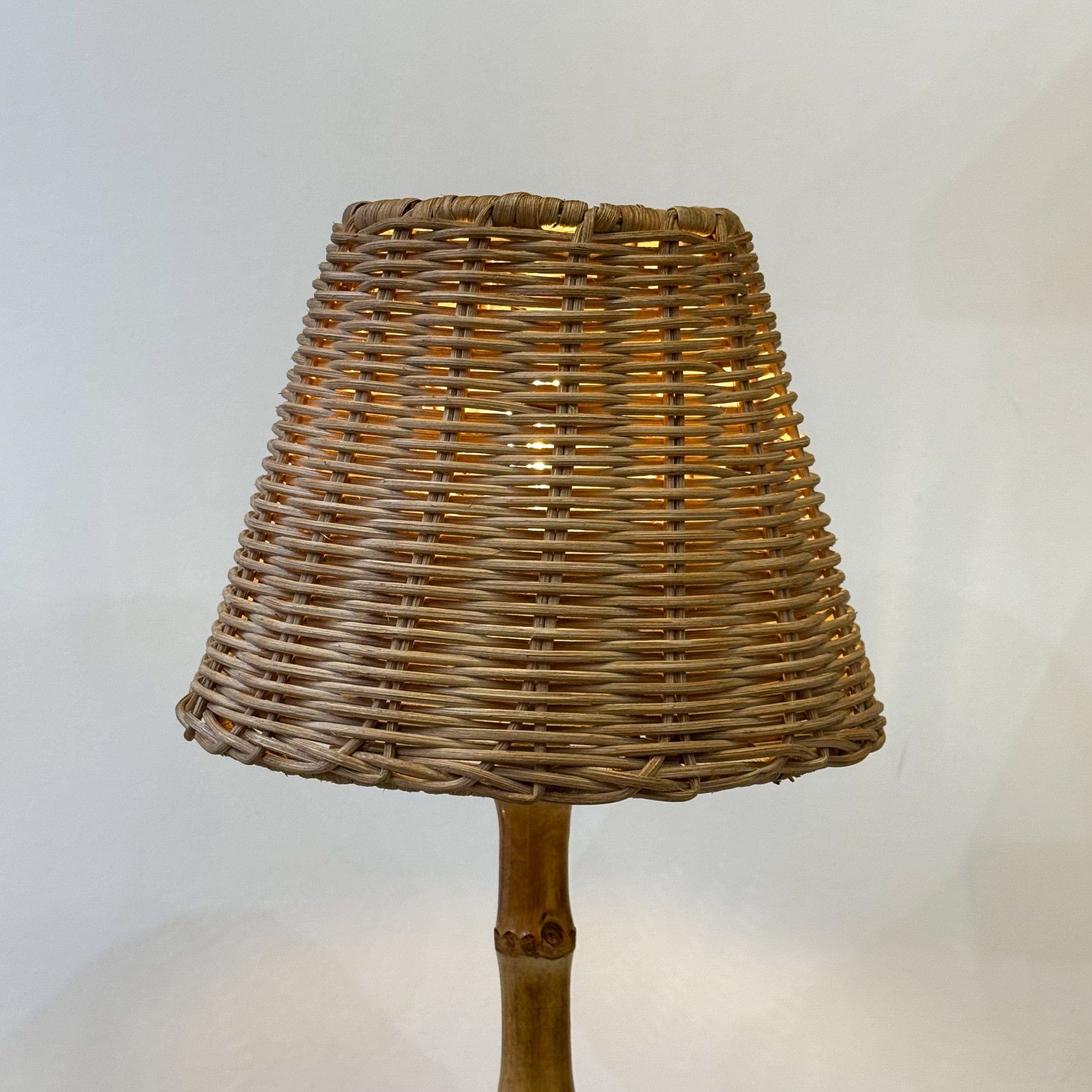 Rechargeable Lamps Rechargeable Bamboo & Rattan Table Lamp 26869