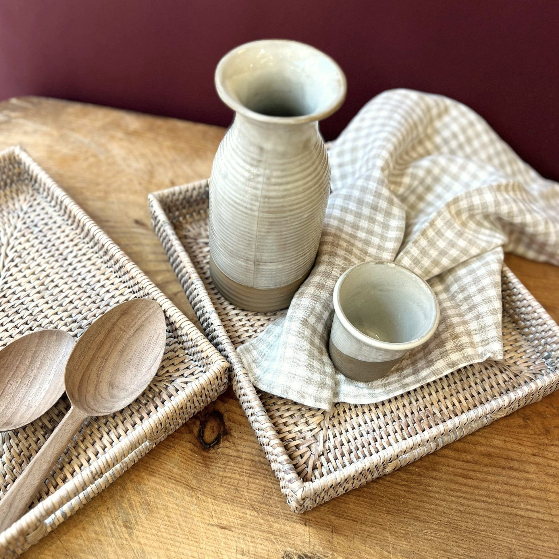 Kitchenalia Rectangular Rattan Tray