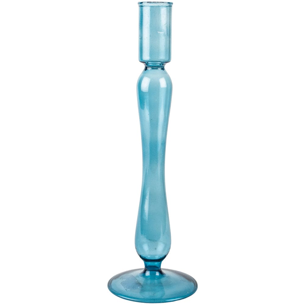 Candlesticks & Candleholders Rita Glass Candlestick Blue 21466