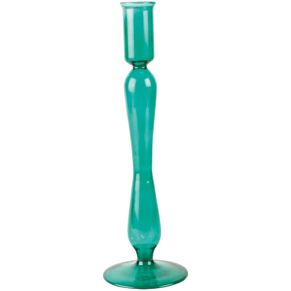 Candlesticks & Candleholders Rita Glass Candlestick Green 21468